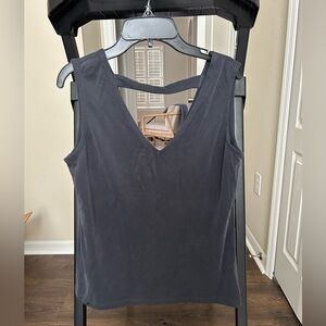 Tahari charcoal shirt